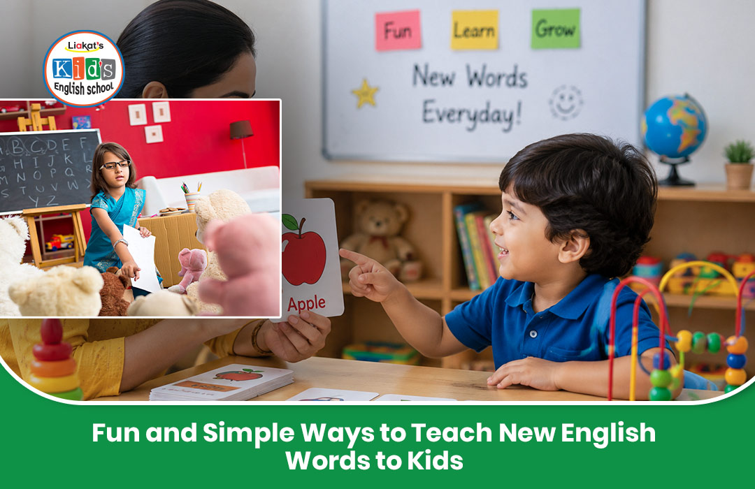 Teach New English Words to Kids blog image