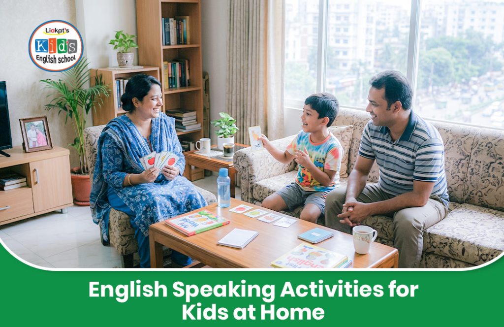 English Speaking Activities for Kids at Home blog image